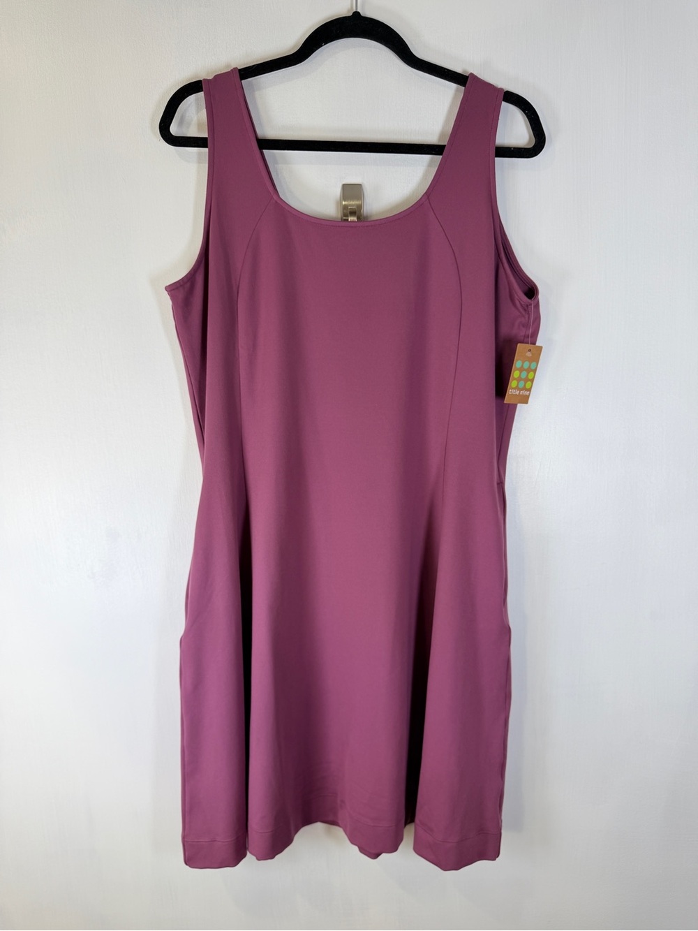 Title nine Sleeveless A-Line Midi Dream Dress in Mauve Pink Sz XL